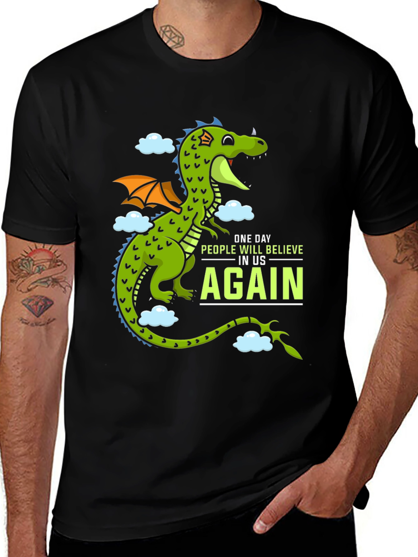 Variant 7 of Believe Again Dragon Graphic Tee