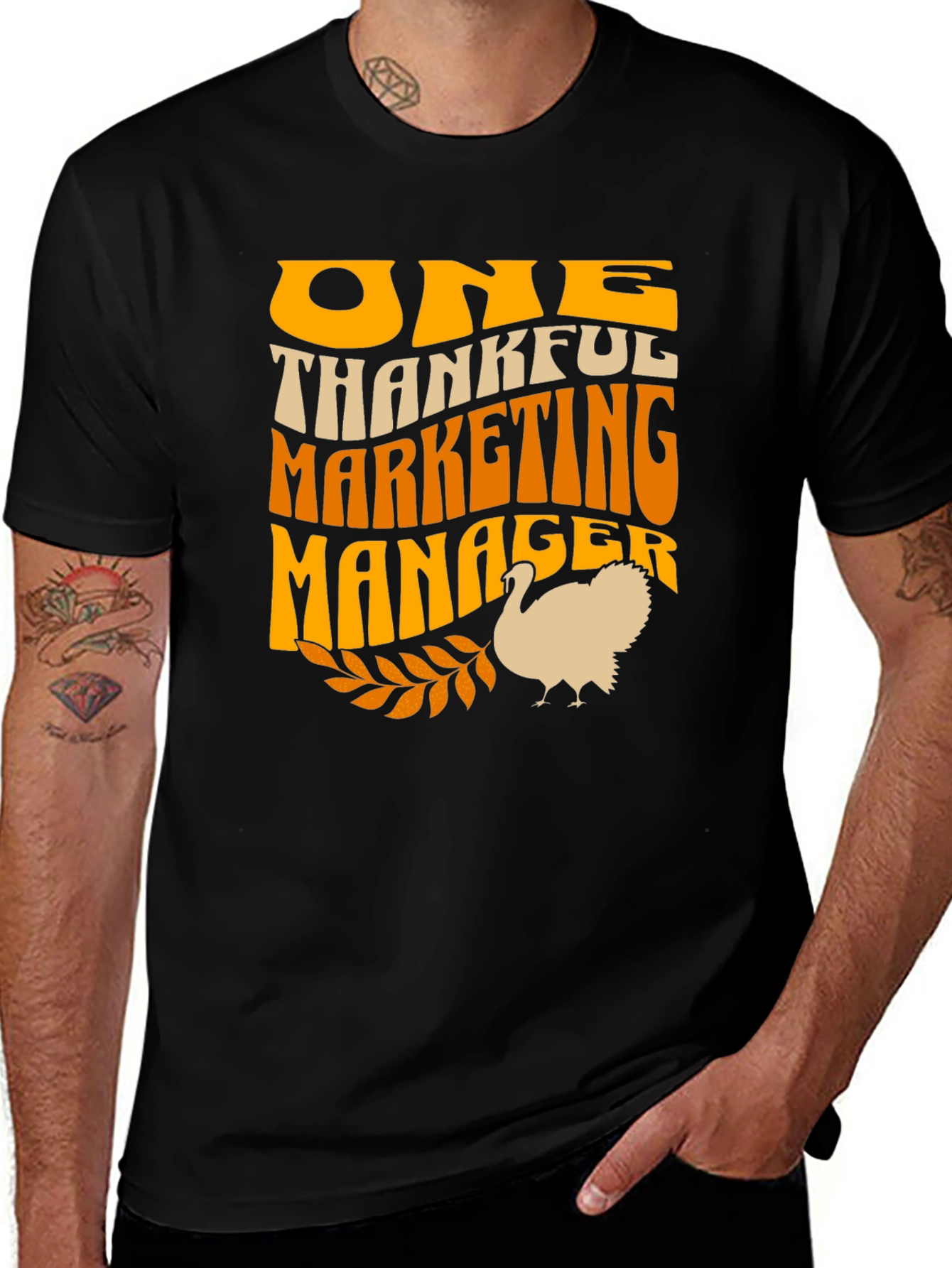 Thankful Marketing Manager Thanksgiving T-Shirt