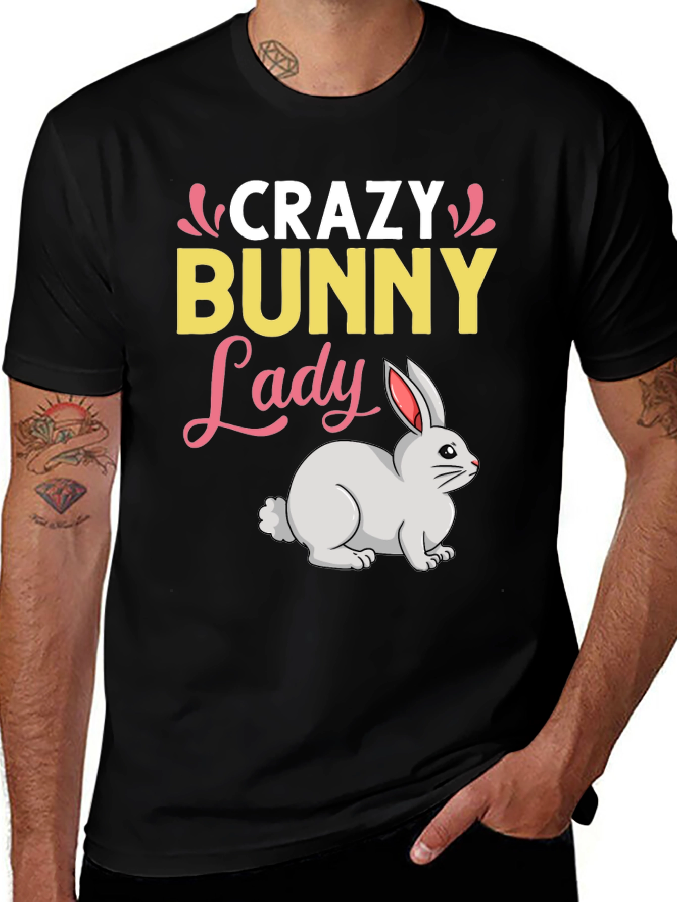Variant 28 of Crazy Bunny Lady T-Shirt