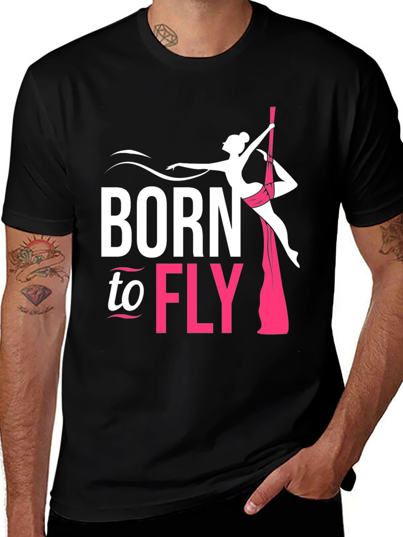 Variant 3 of Born To Fly Aerial Silk T-Shirt
