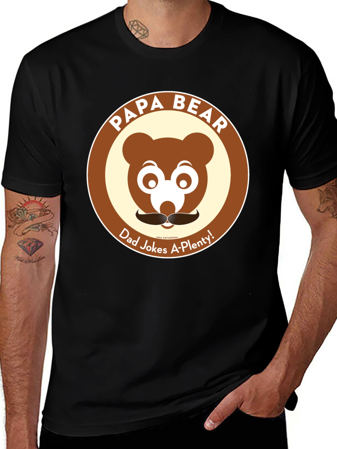 Papa Bear Dad Jokes T-Shirt - Funny Father's Day Gift