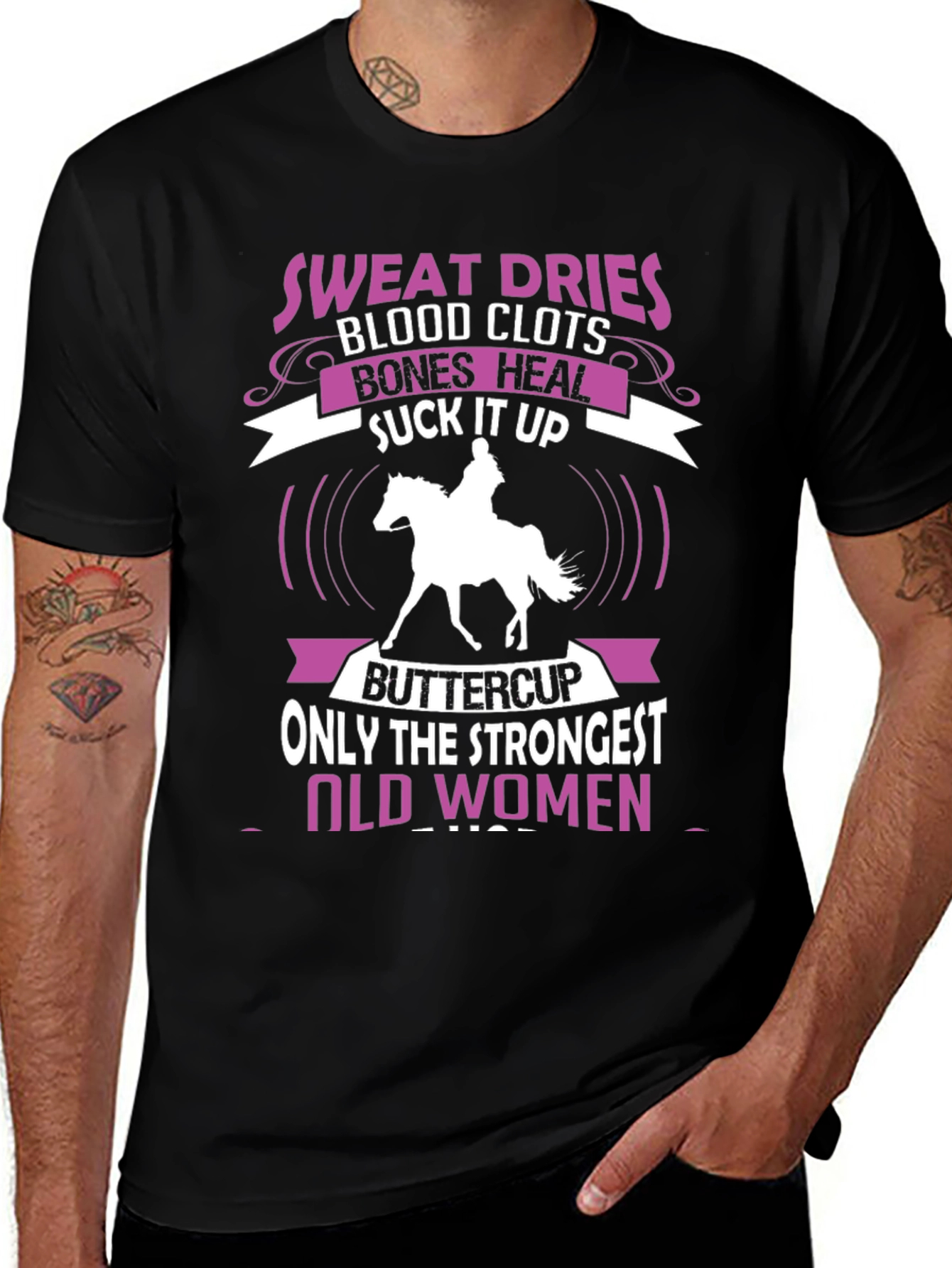 Variant 14 of Sweat Dries Strongest Old Women Graphic T-Shirt