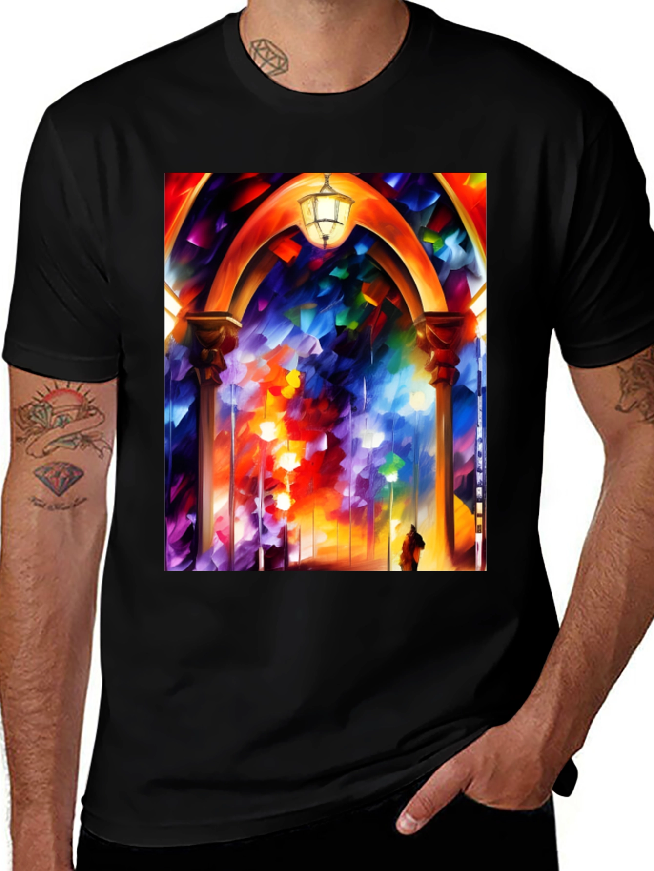 Variant 21 of Abstract Cathedral T-Shirt