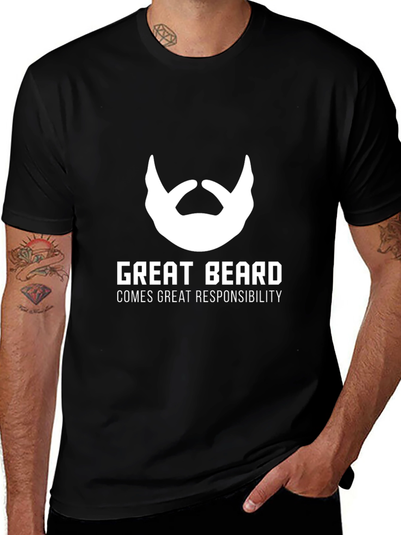 Variant 19 of Great Beard T-Shirt - Responsibility Graphic Tee