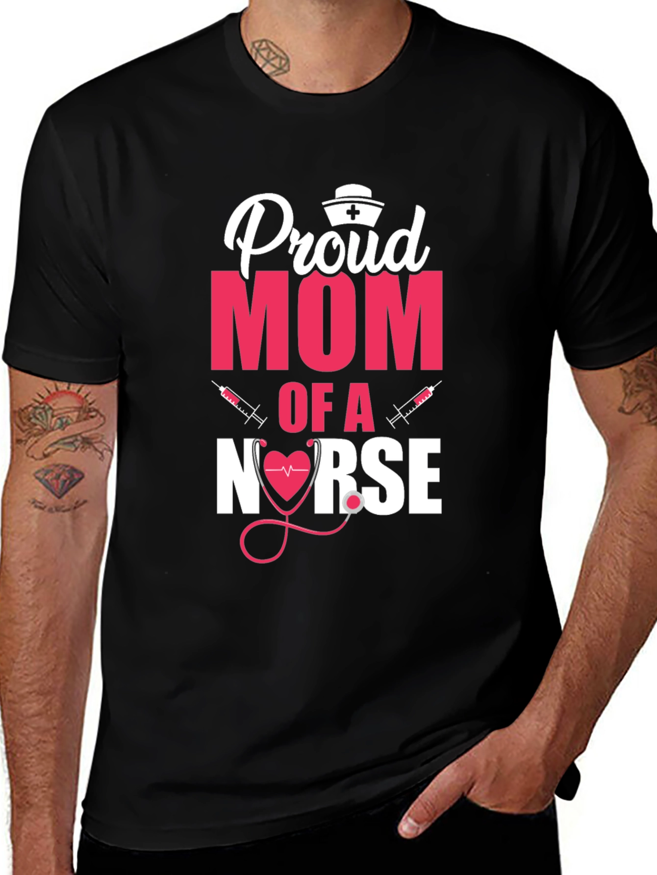 Proud Mom of a Nurse T-Shirt - Gift for Nurse's Mom