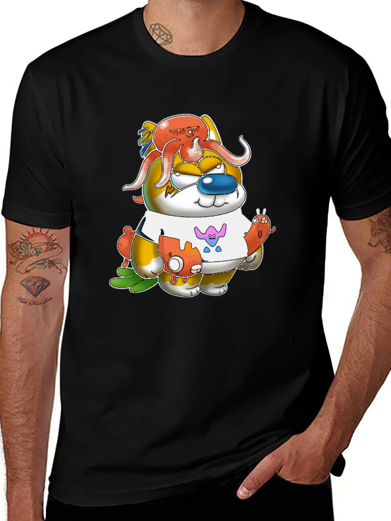 Variant 20 of Cartoon Character Graphic T-Shirt