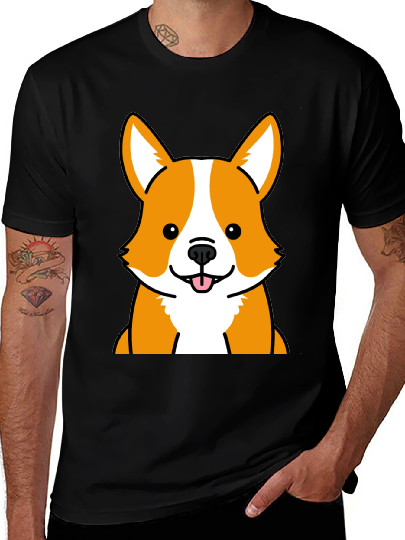 Variant 15 of Corgi Graphic Tee - Cute Dog T-Shirt