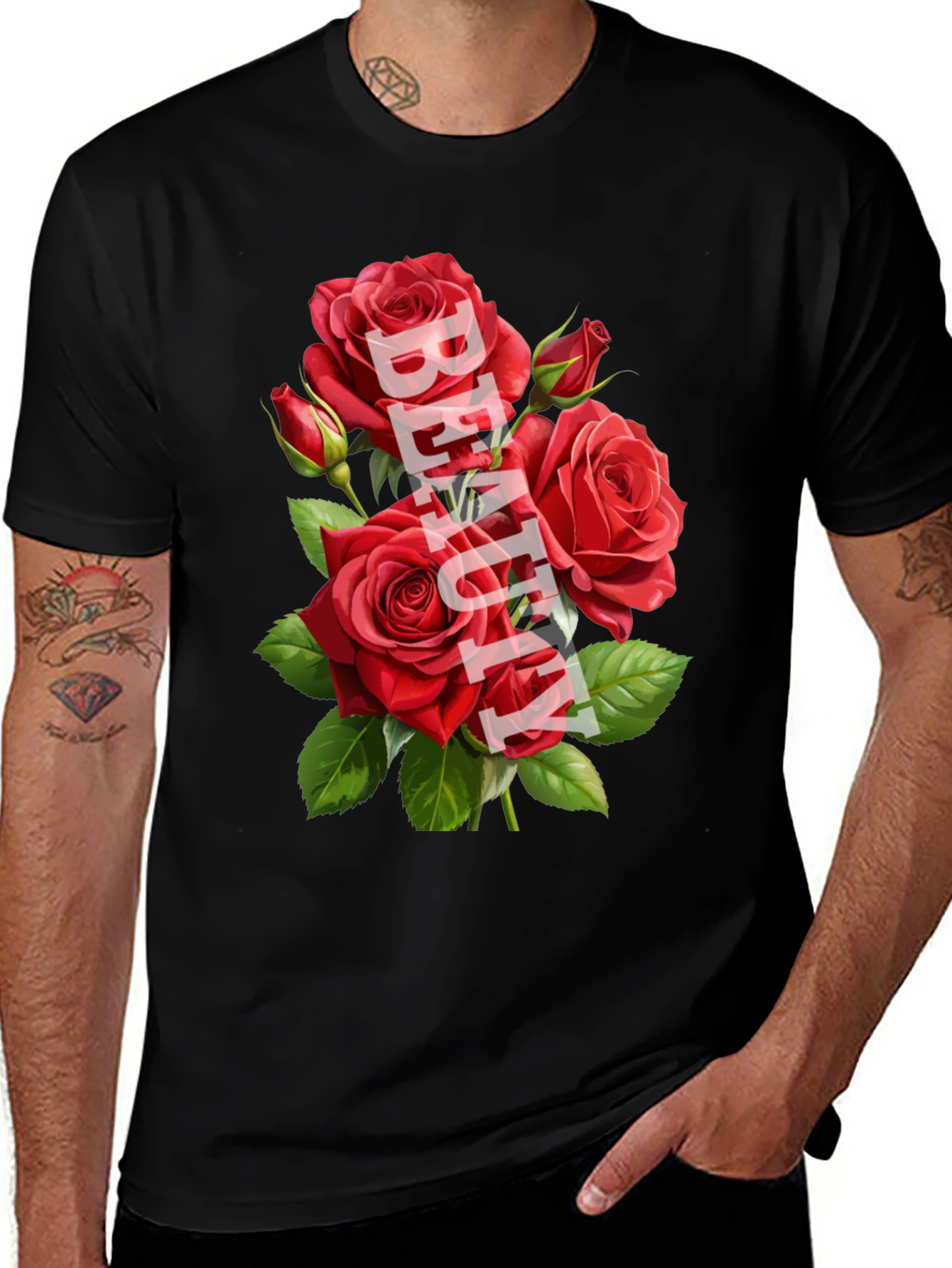 Variant 25 of Beauty Roses Graphic T-Shirt