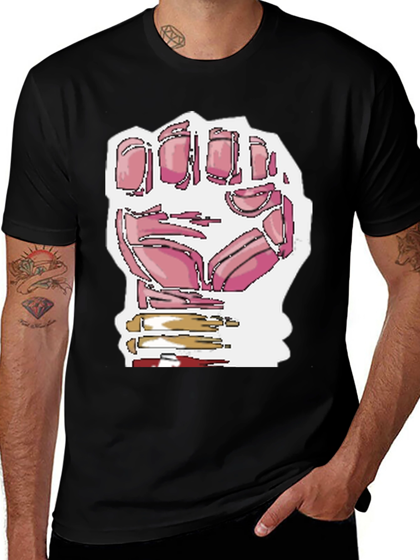 Variant 29 of Iron Man Gauntlet T-Shirt - Black