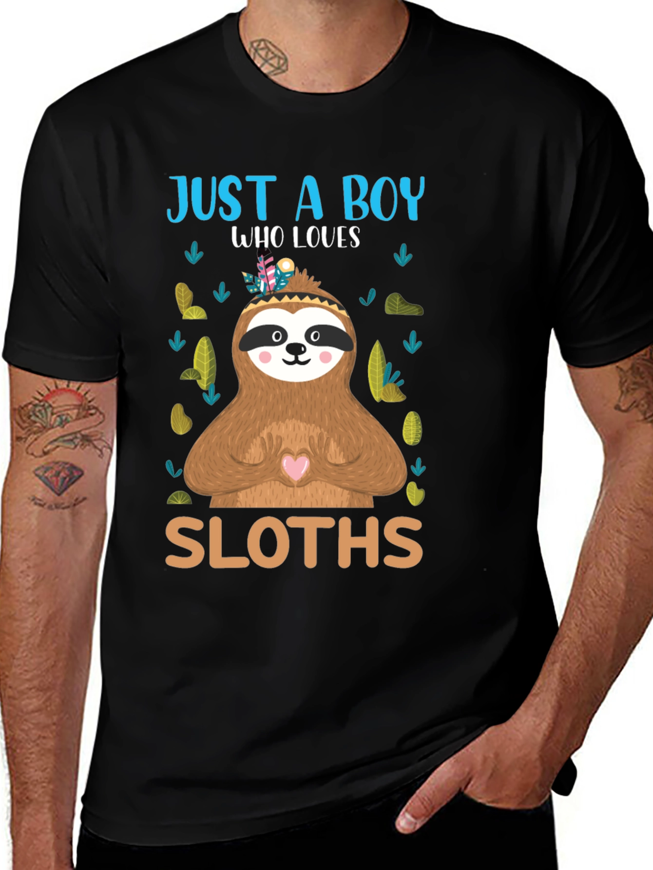 Variant 16 of Just a Boy Who Loves Sloths T-Shirt