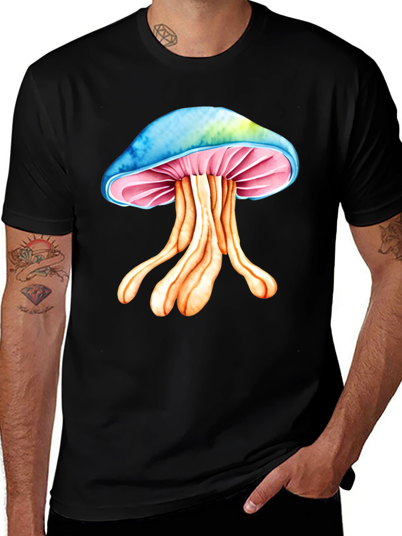 Variant 14 of Psychedelic Mushroom Graphic Tee - Unique Design!