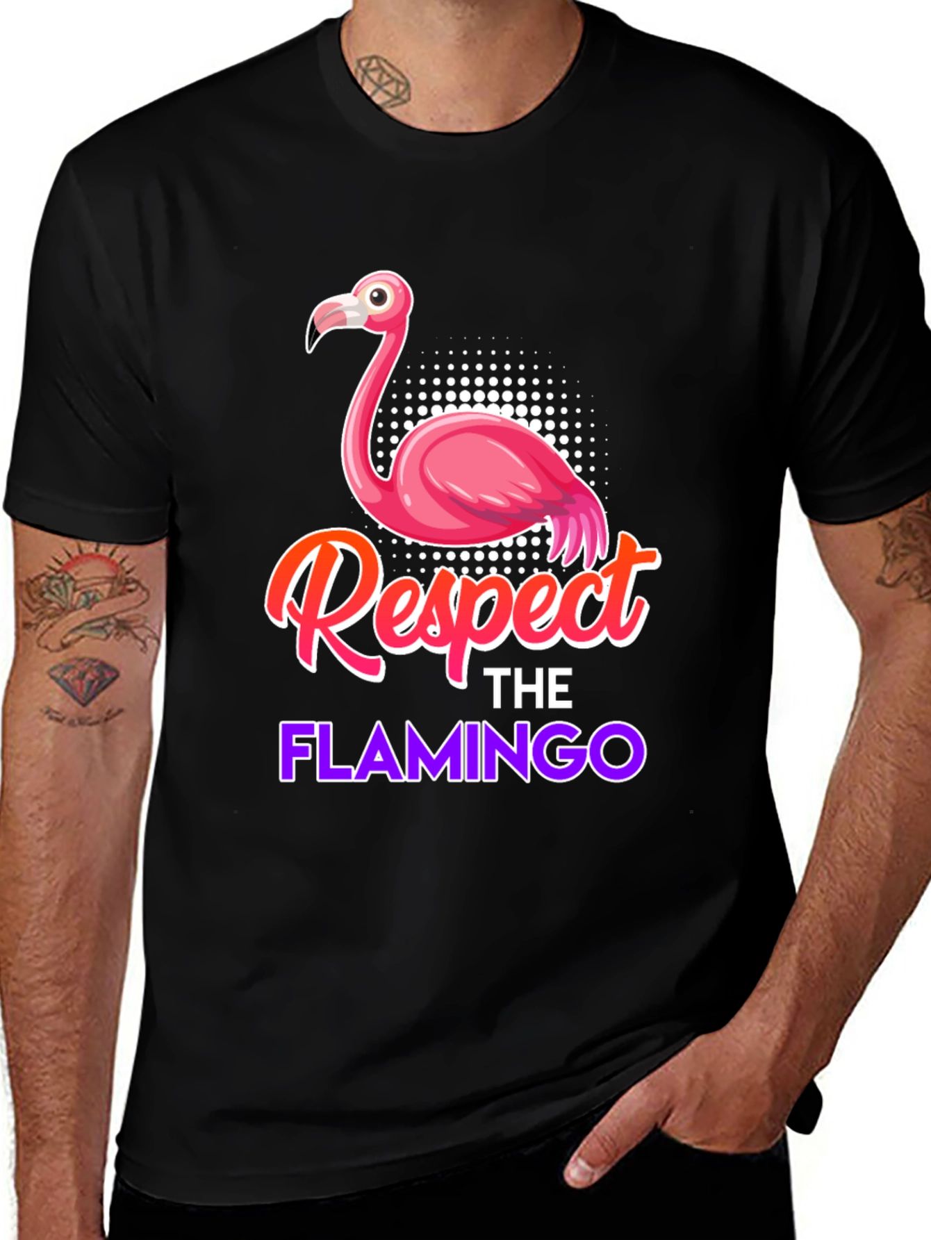 Variant 22 of Respect The Flamingo Graphic T-Shirt