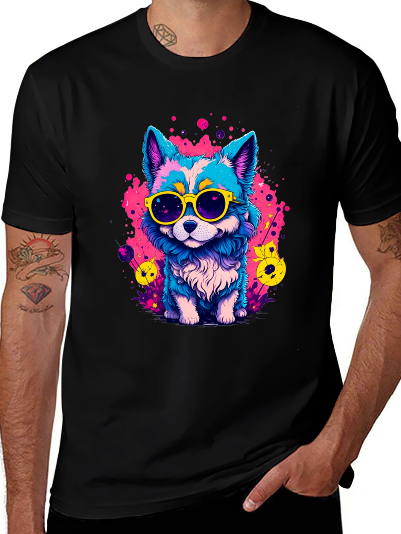 Variant 29 of Cool Cartoon Dog T-Shirt