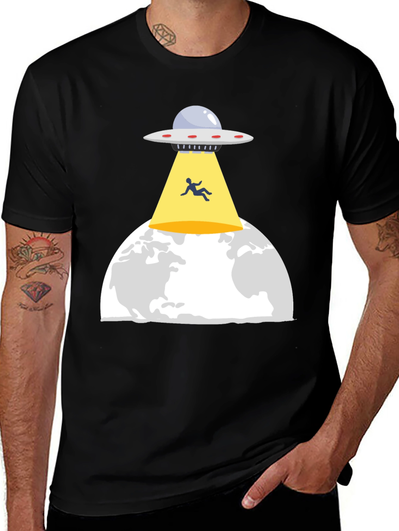 Variant 19 of Alien Abduction Graphic T-Shirt