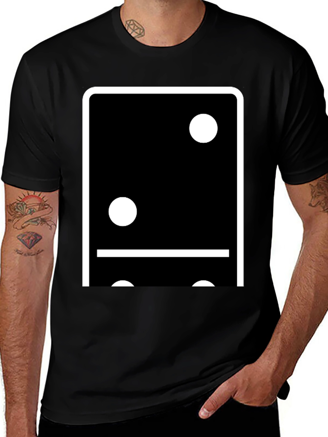 Variant 6 of Domino T-Shirt - Stylish Minimalist Design