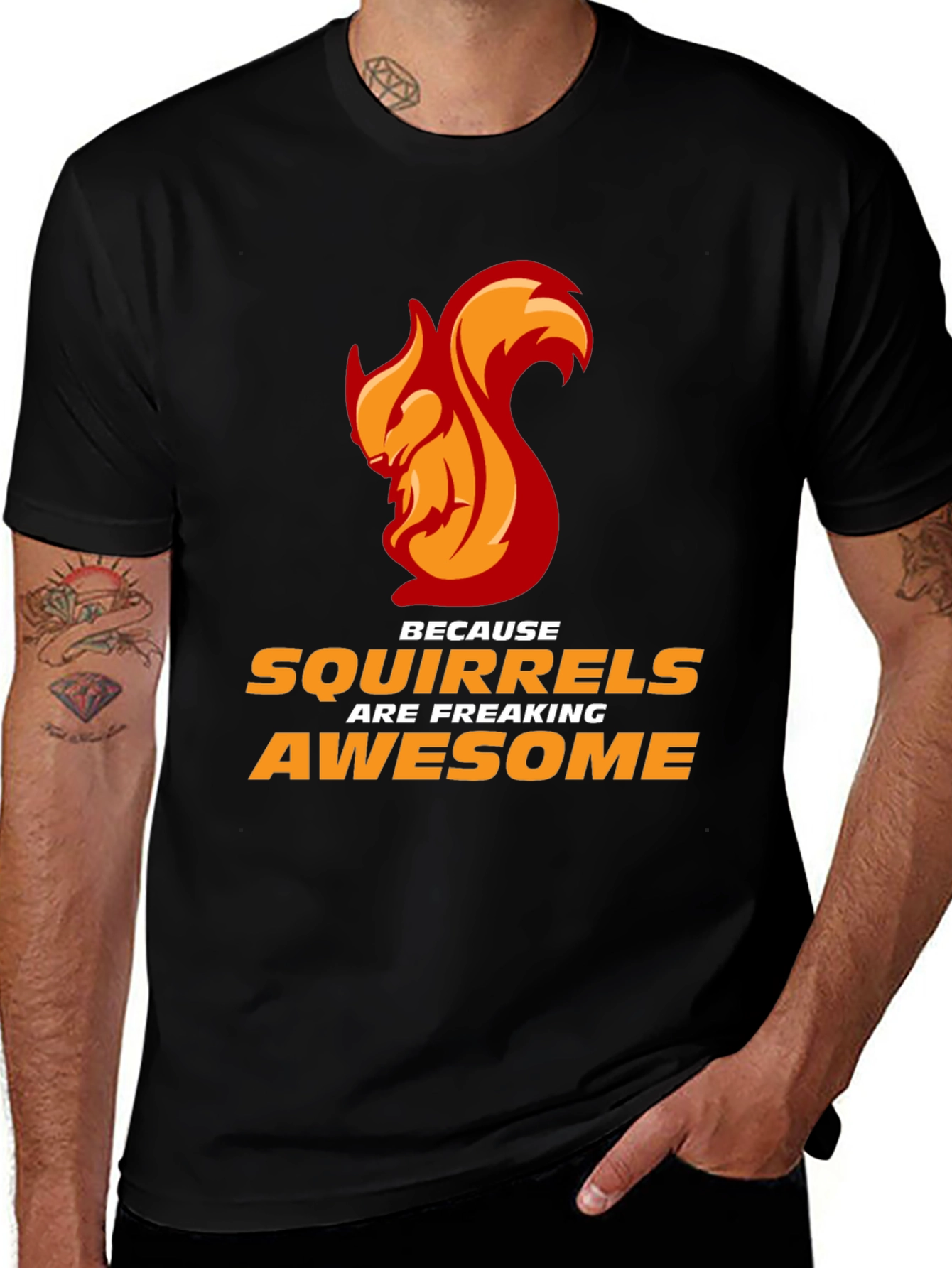 Variant 15 of Awesome Squirrel T-Shirt - Freaking Awesome!