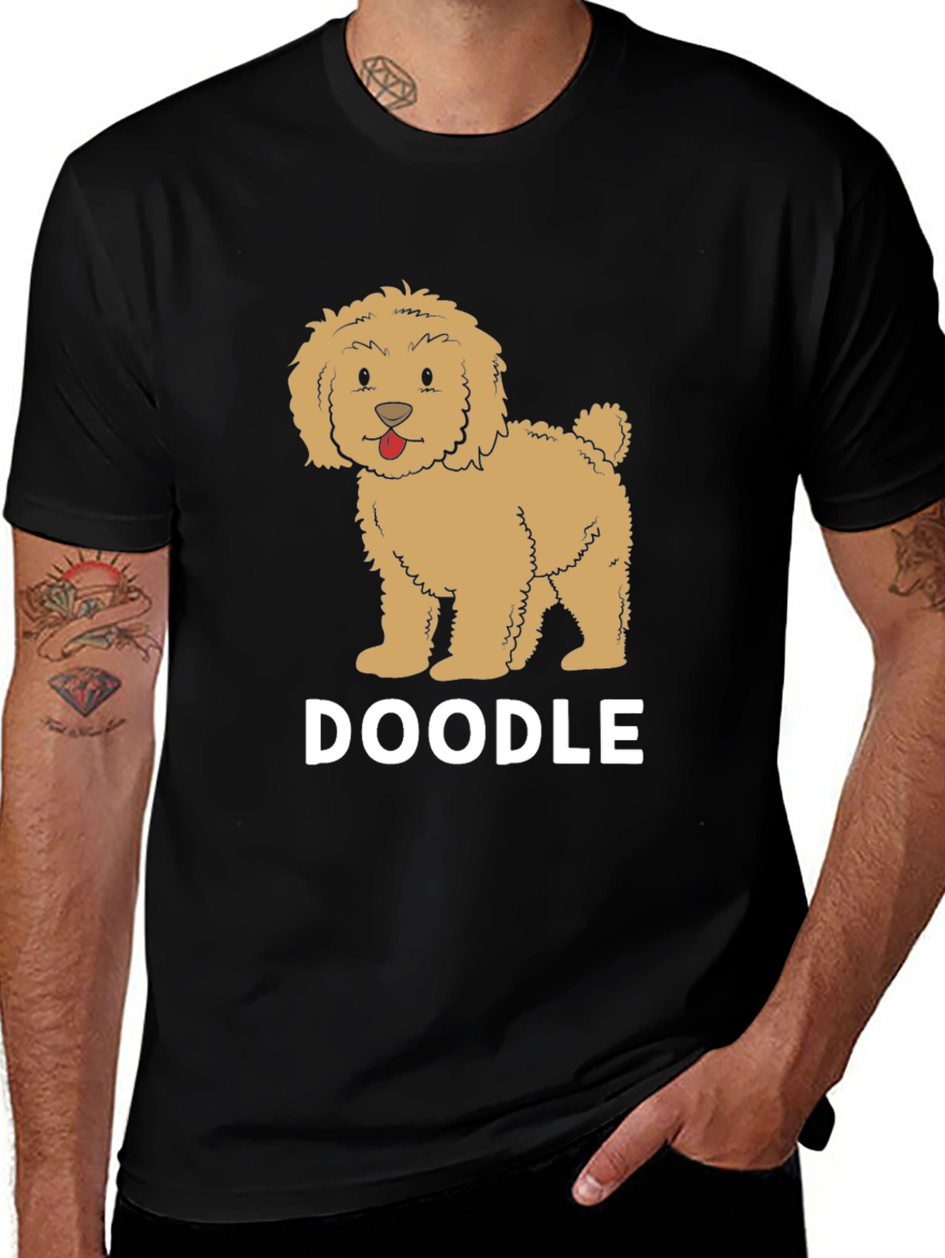 Variant 27 of Doodle Dog Graphic Tee - Cute Pet Lover Shirt