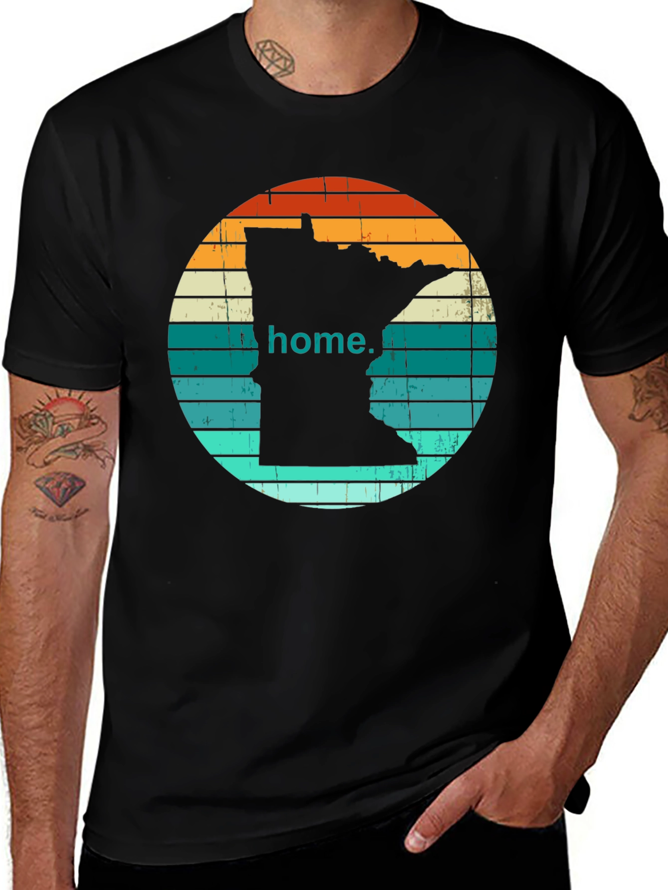 Variant 28 of Home State Retro T-Shirt