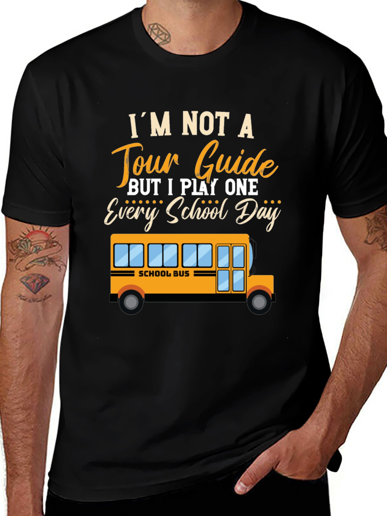 Variant 2 of School Bus Driver Tee - I'm Not a Tour Guide