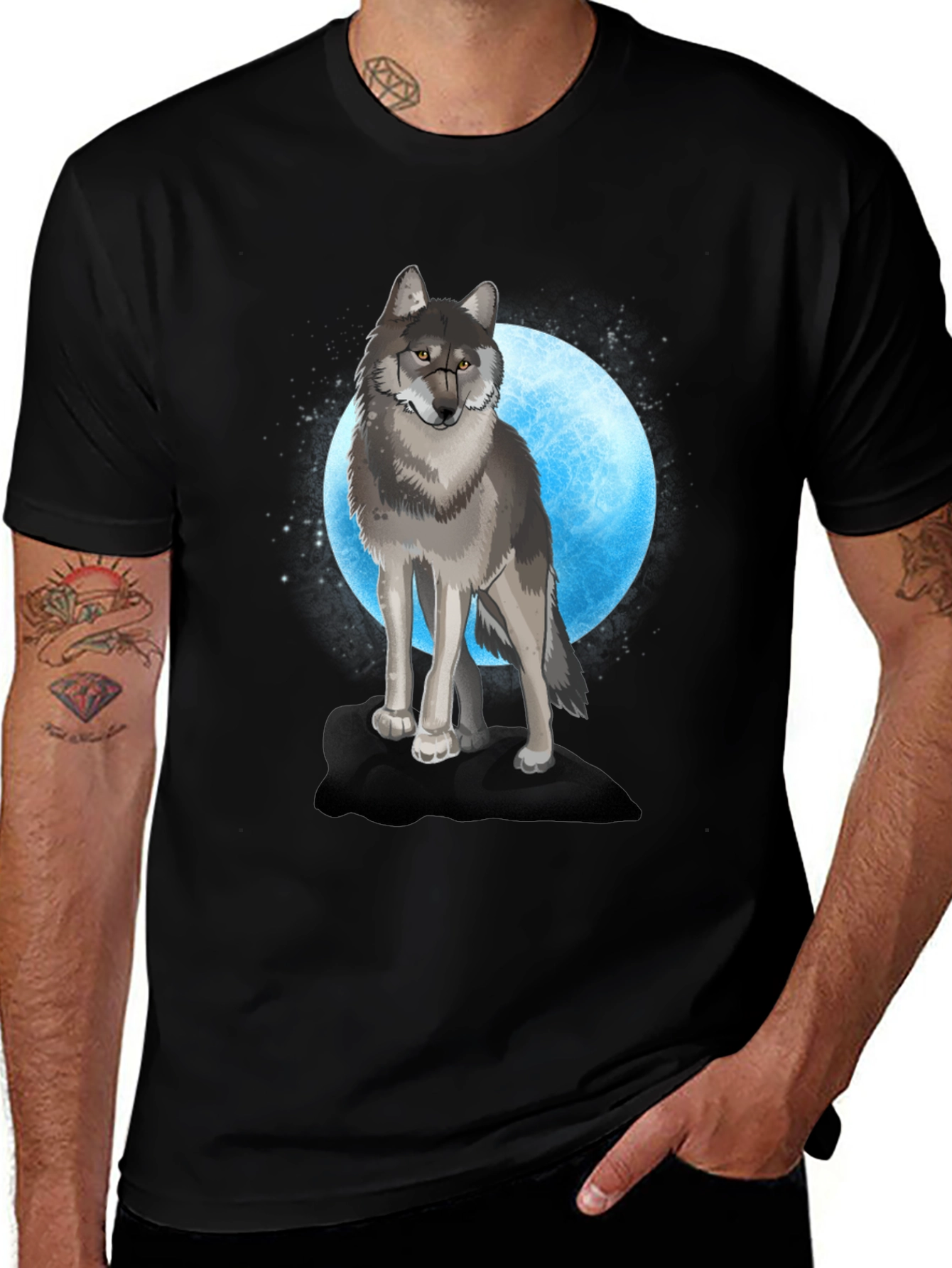 Variant 24 of Wolf Moon Graphic T-Shirt
