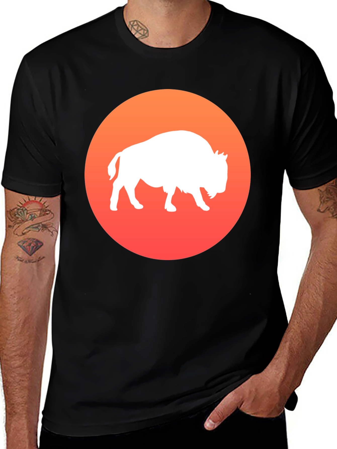 Variant 22 of Buffalo Silhouette Graphic Tee