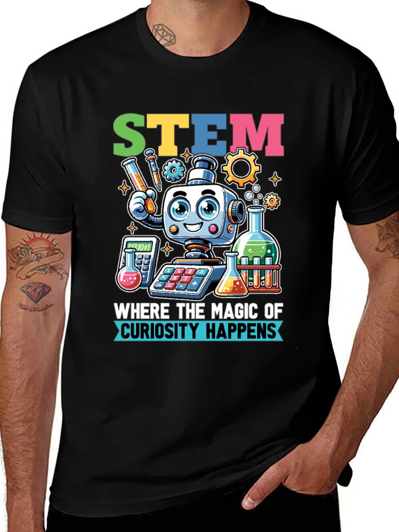 STEM Magic T-Shirt: Curiosity Happens Here