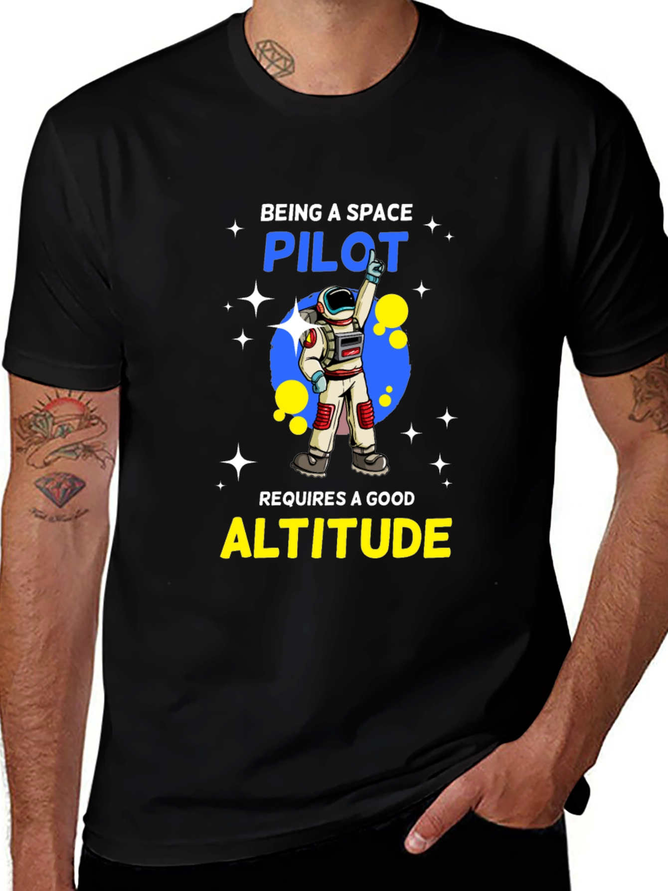 Space Pilot Altitude Graphic Tee
