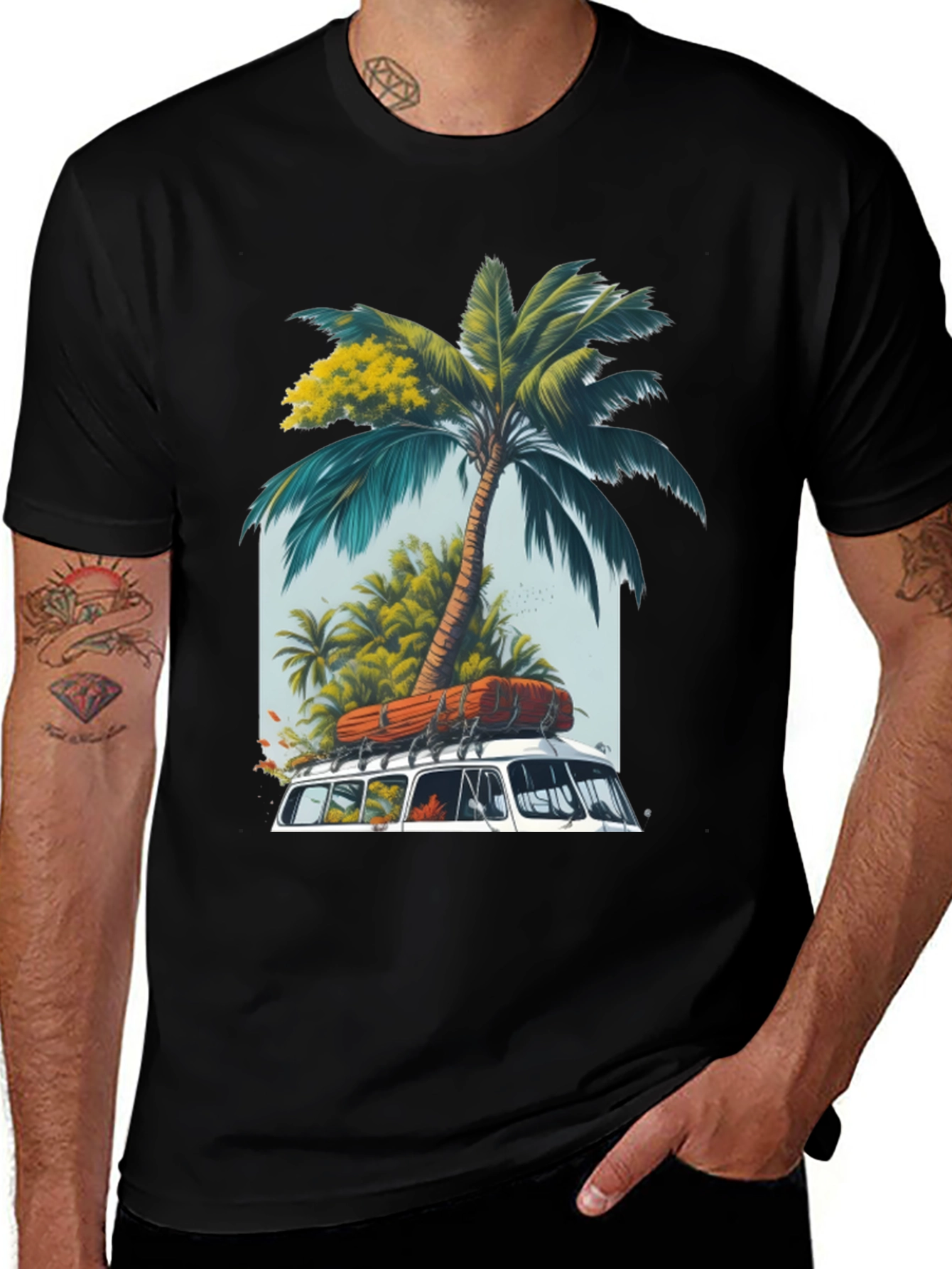 Tropical Van Graphic T-Shirt