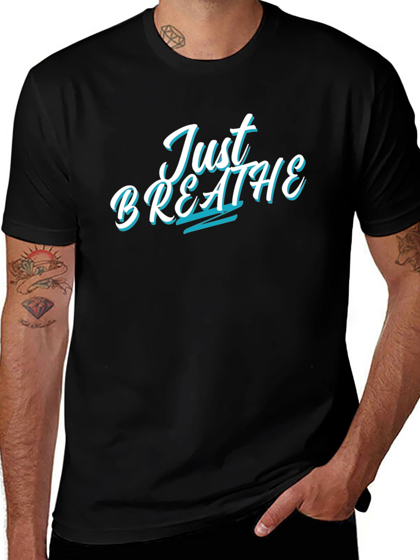 Variant 27 of Just Breathe Graphic Tee - Relaxed Fit