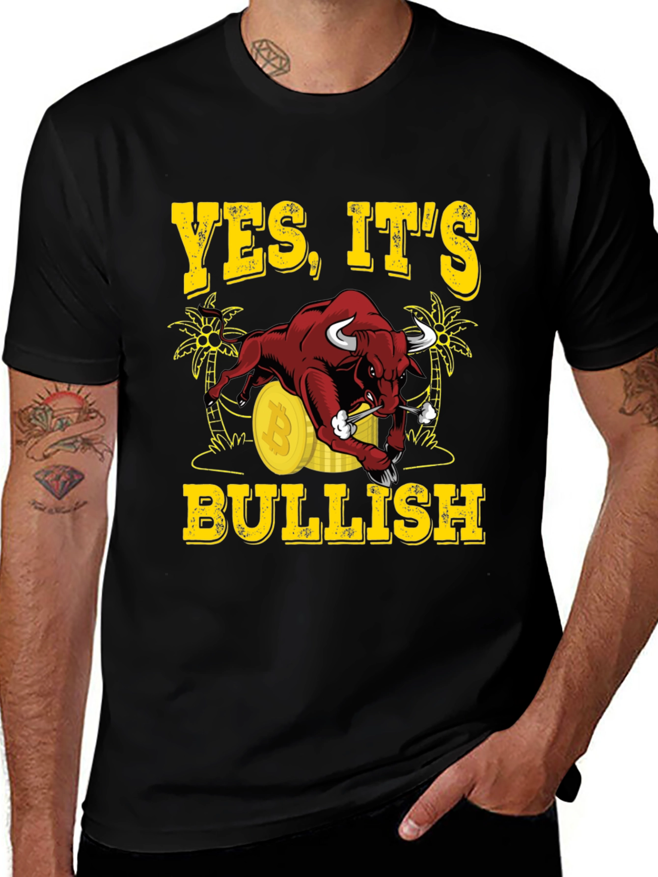 Bitcoin Bullish Graphic T-Shirt