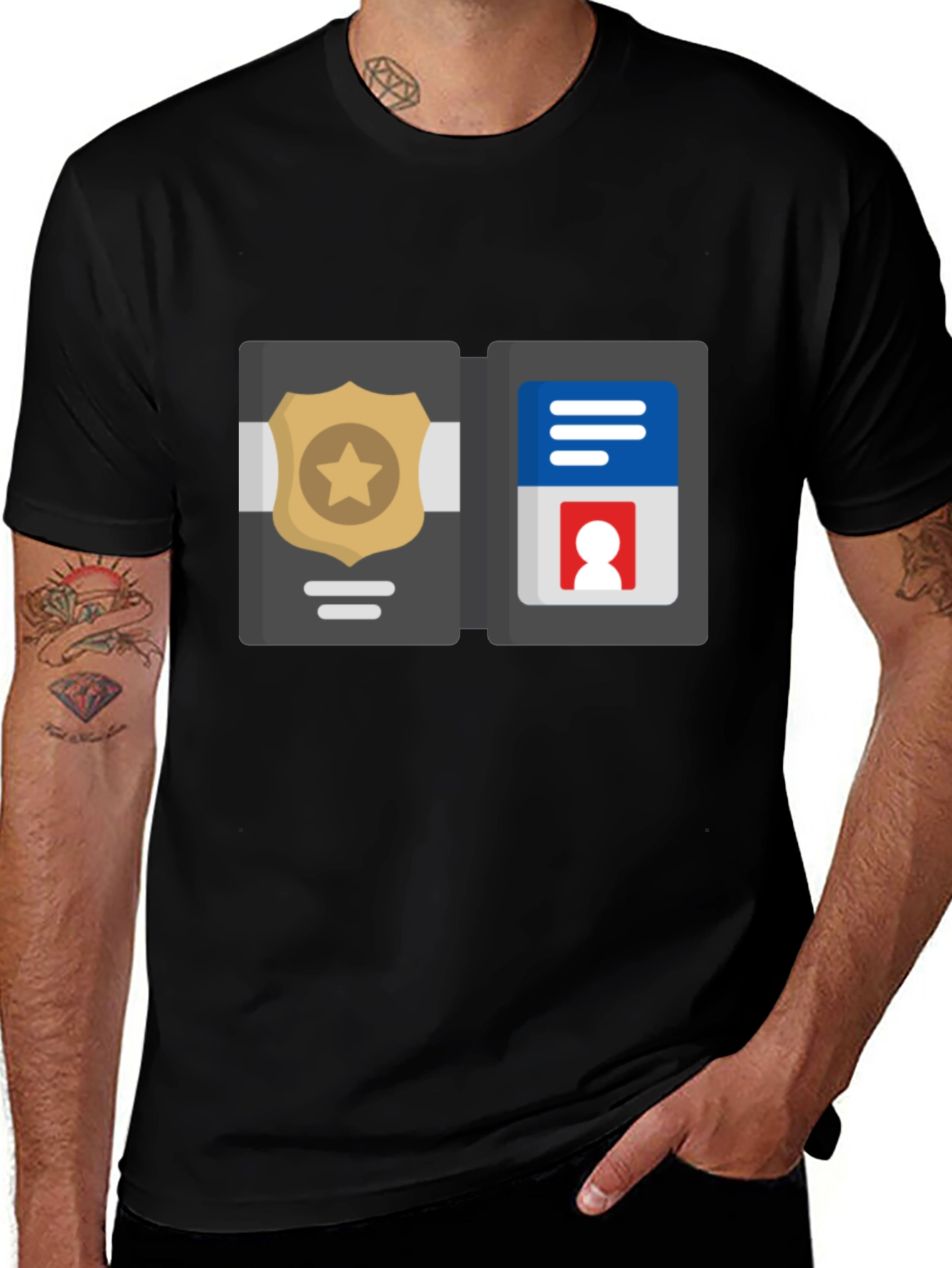 Variant 23 of Law Enforcement ID T-Shirt