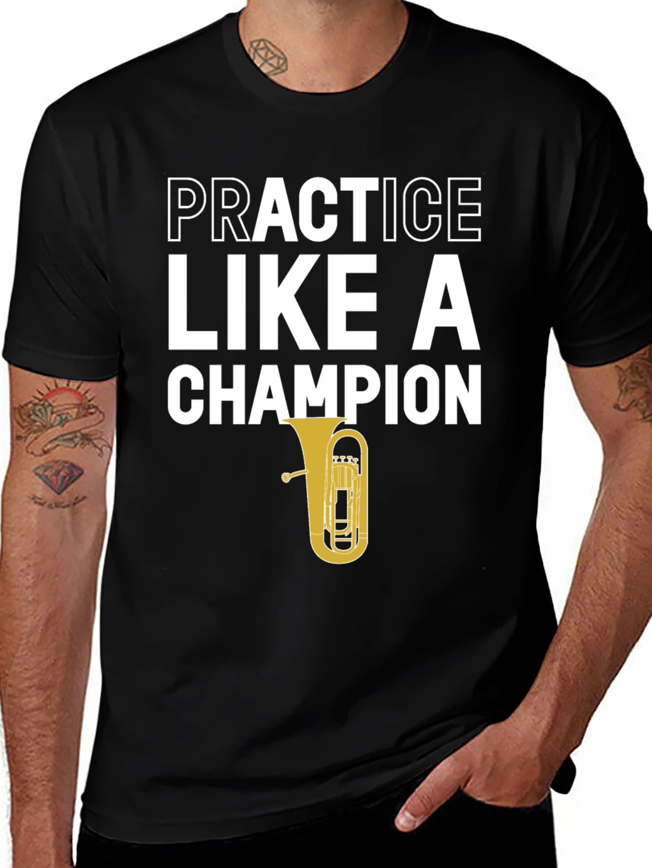 Variant 12 of Practice Like A Champion Tuba Player T-Shirt