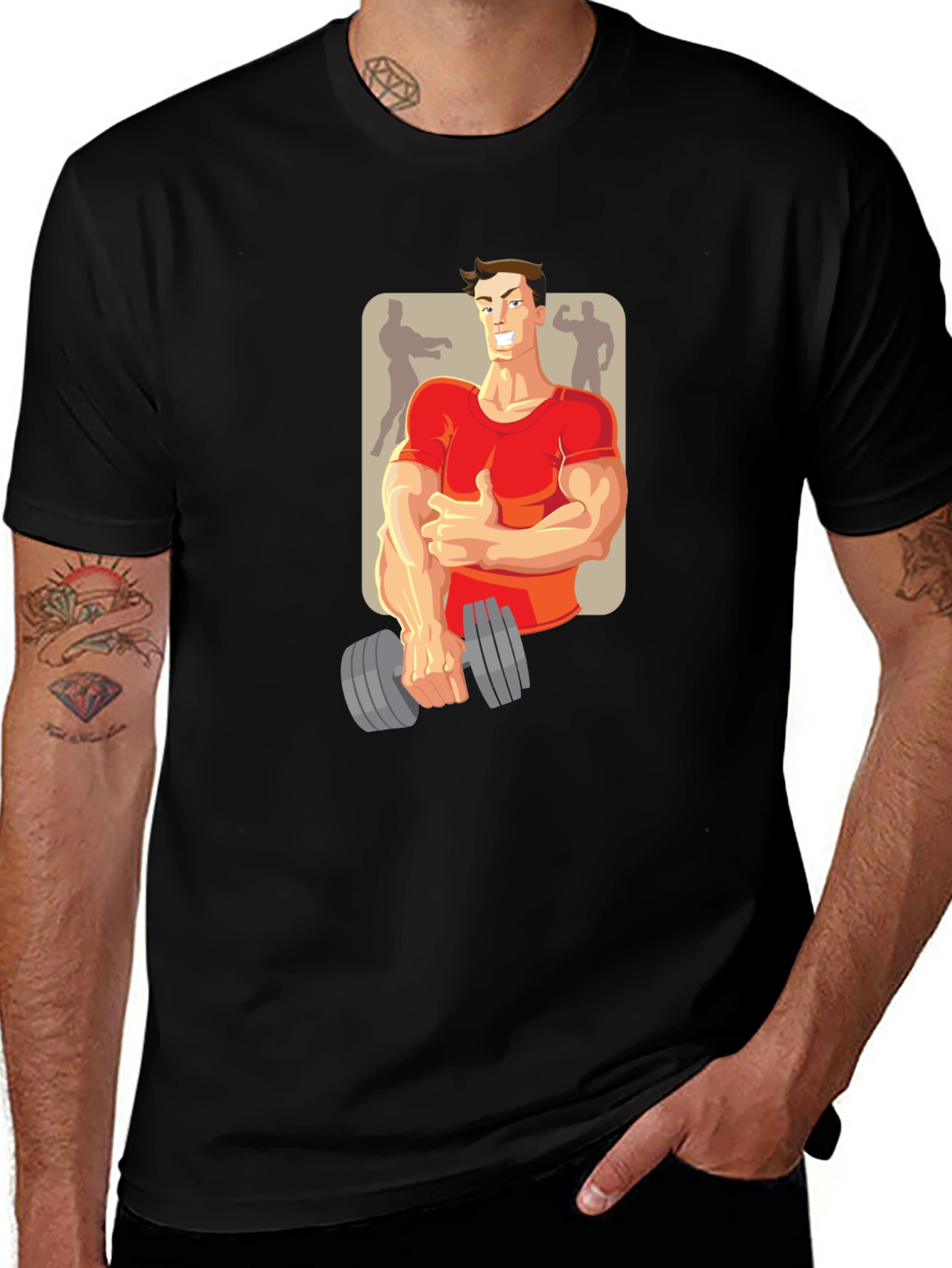 Variant 4 of Weightlifter Graphic T-Shirt