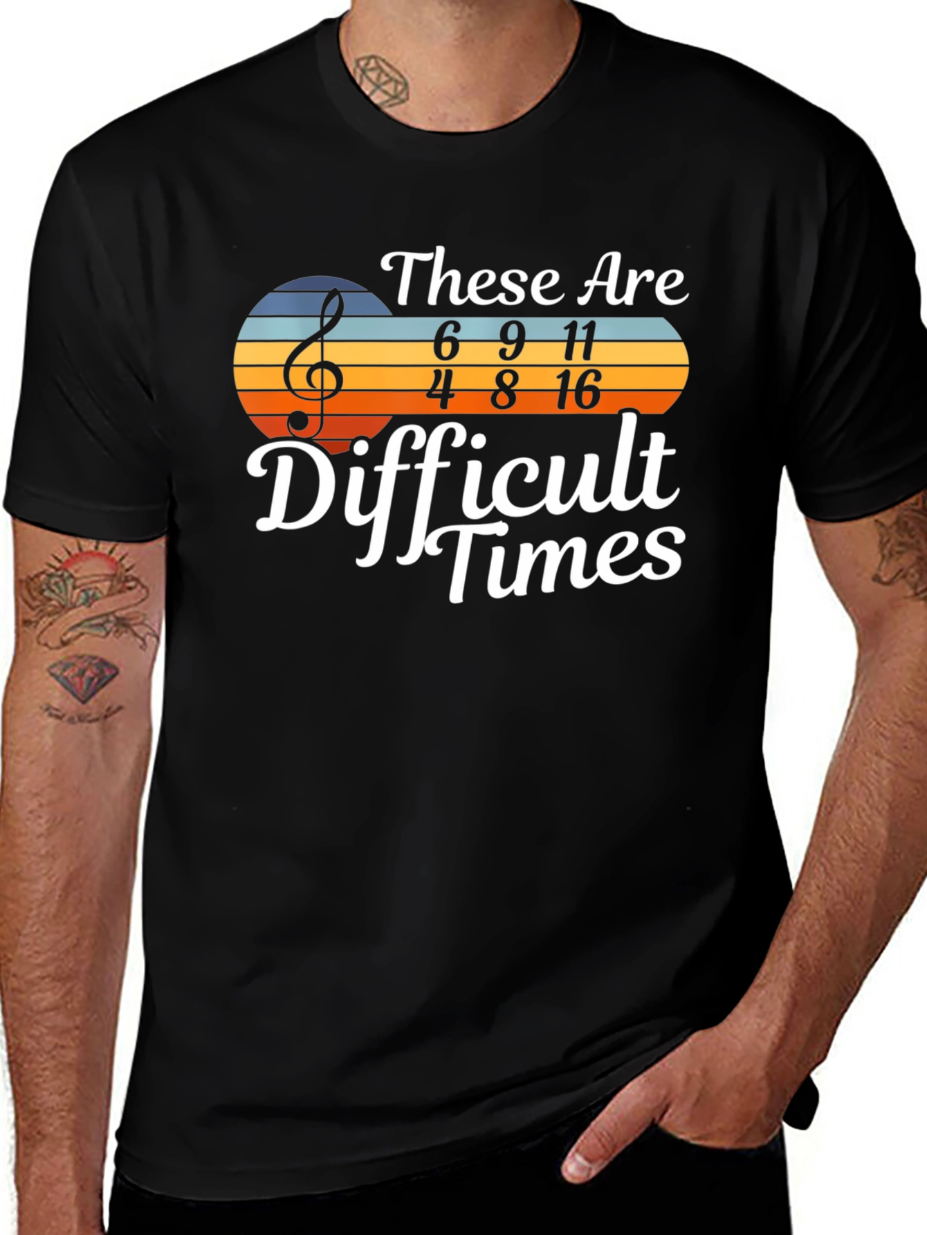 Variant 27 of Difficult Times Music T-Shirt