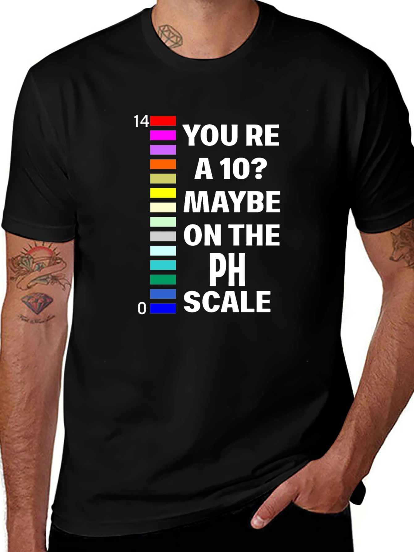 pH Scale Humor T-Shirt - Chemistry Pun Tee