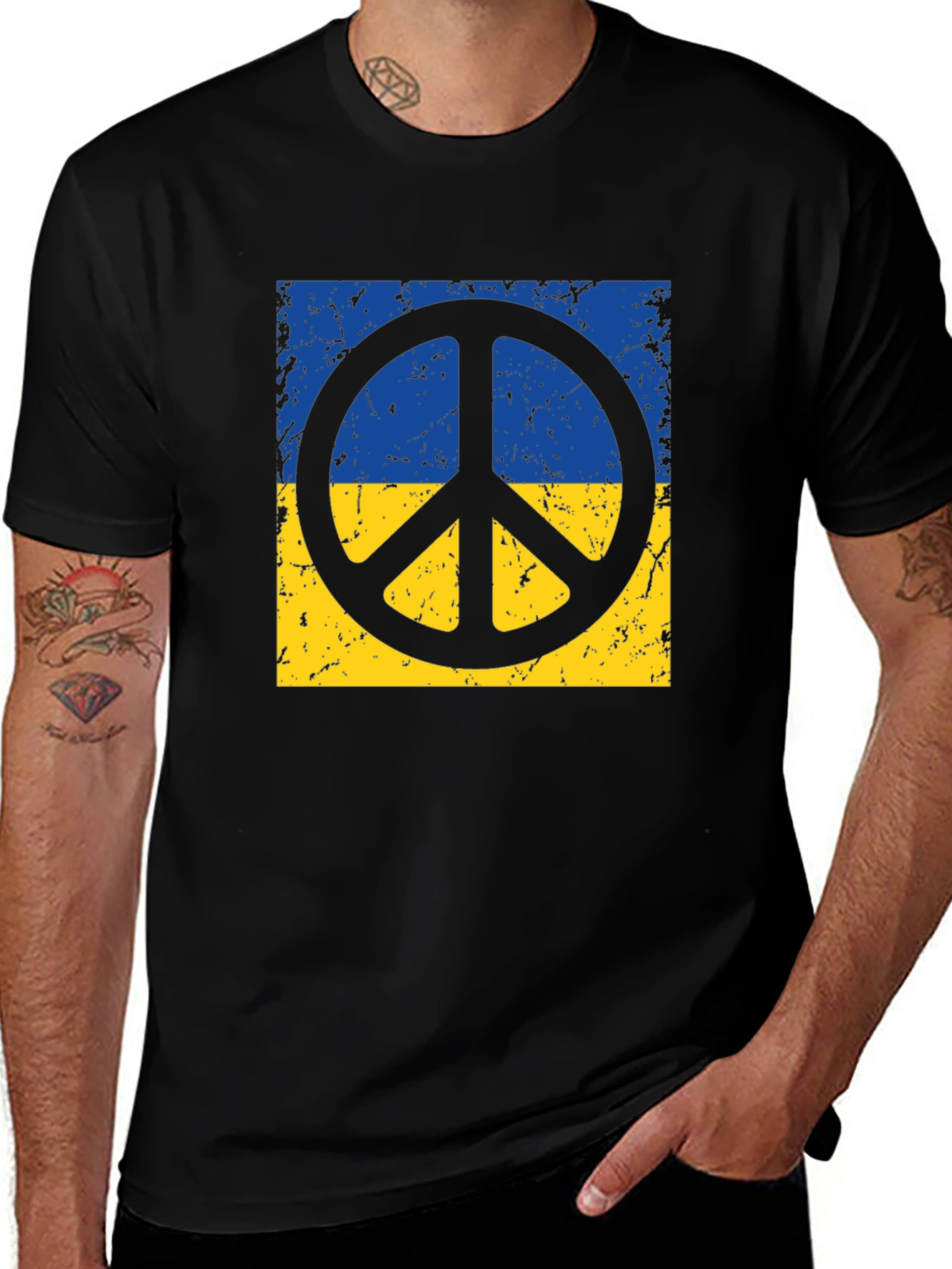 Variant 24 of Ukraine Peace Sign T-Shirt