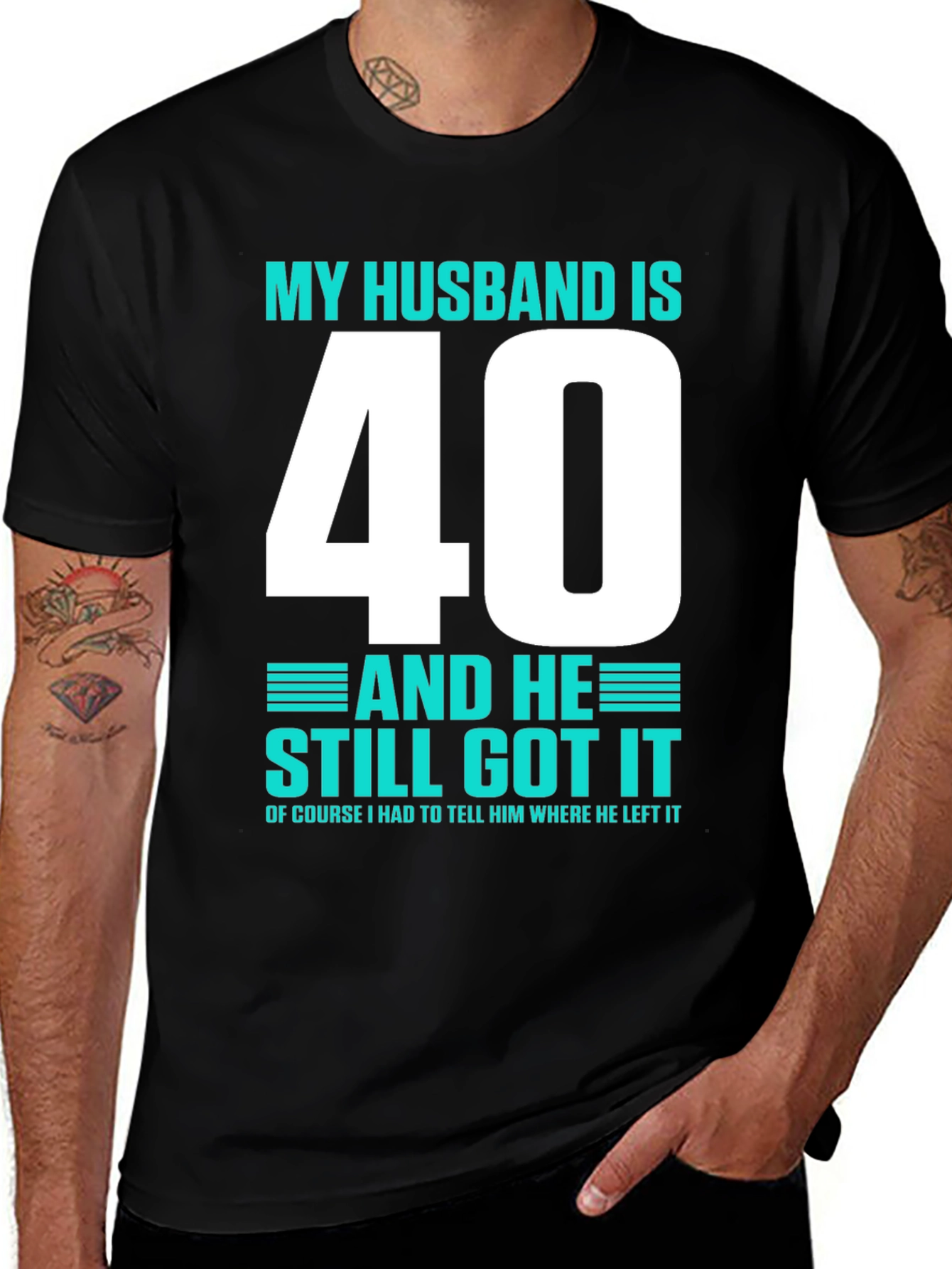 Variant 22 of Funny Husband 40th Birthday T-Shirt