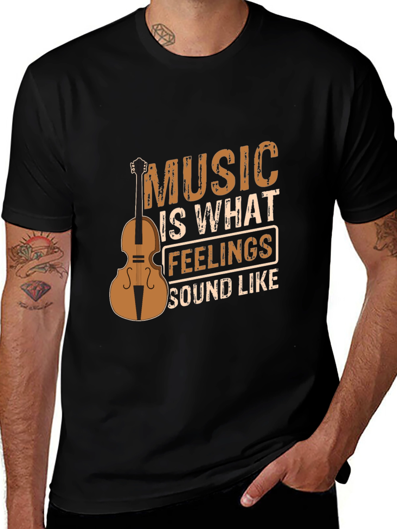 Variant 19 of Music is What Feelings Sound Like Graphic Tee