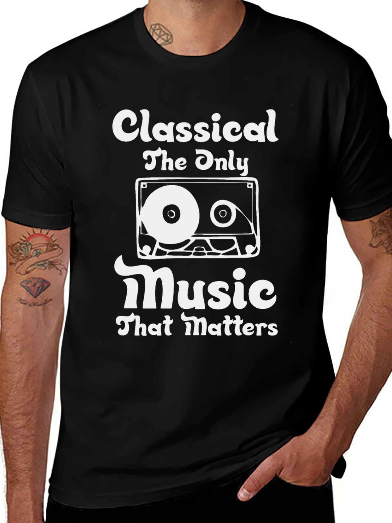 Variant 29 of Classical Music T-Shirt - Retro Cassette Graphic Tee