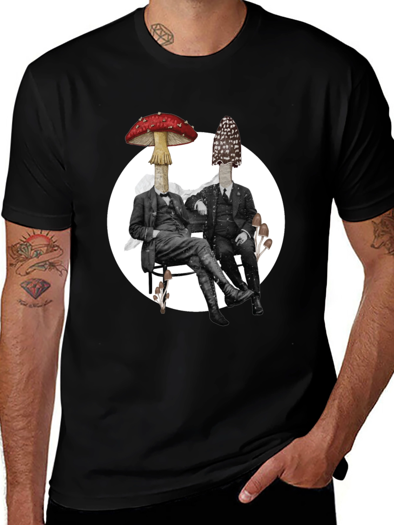 Variant 11 of Mushroom Gentleman Graphic Tee