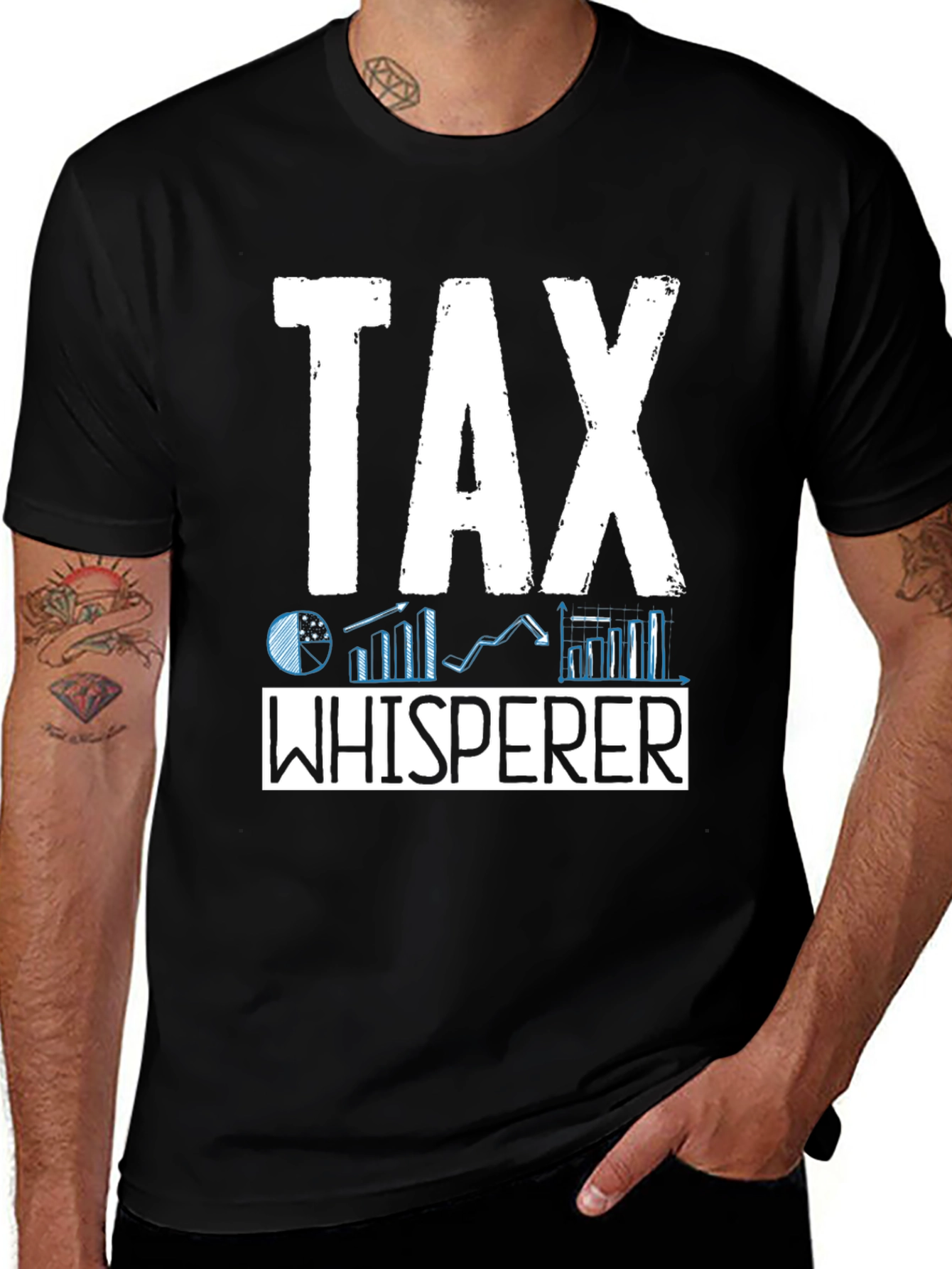 Variant 18 of Tax Whisperer Graphic Tee - Finance Humor T-Shirt