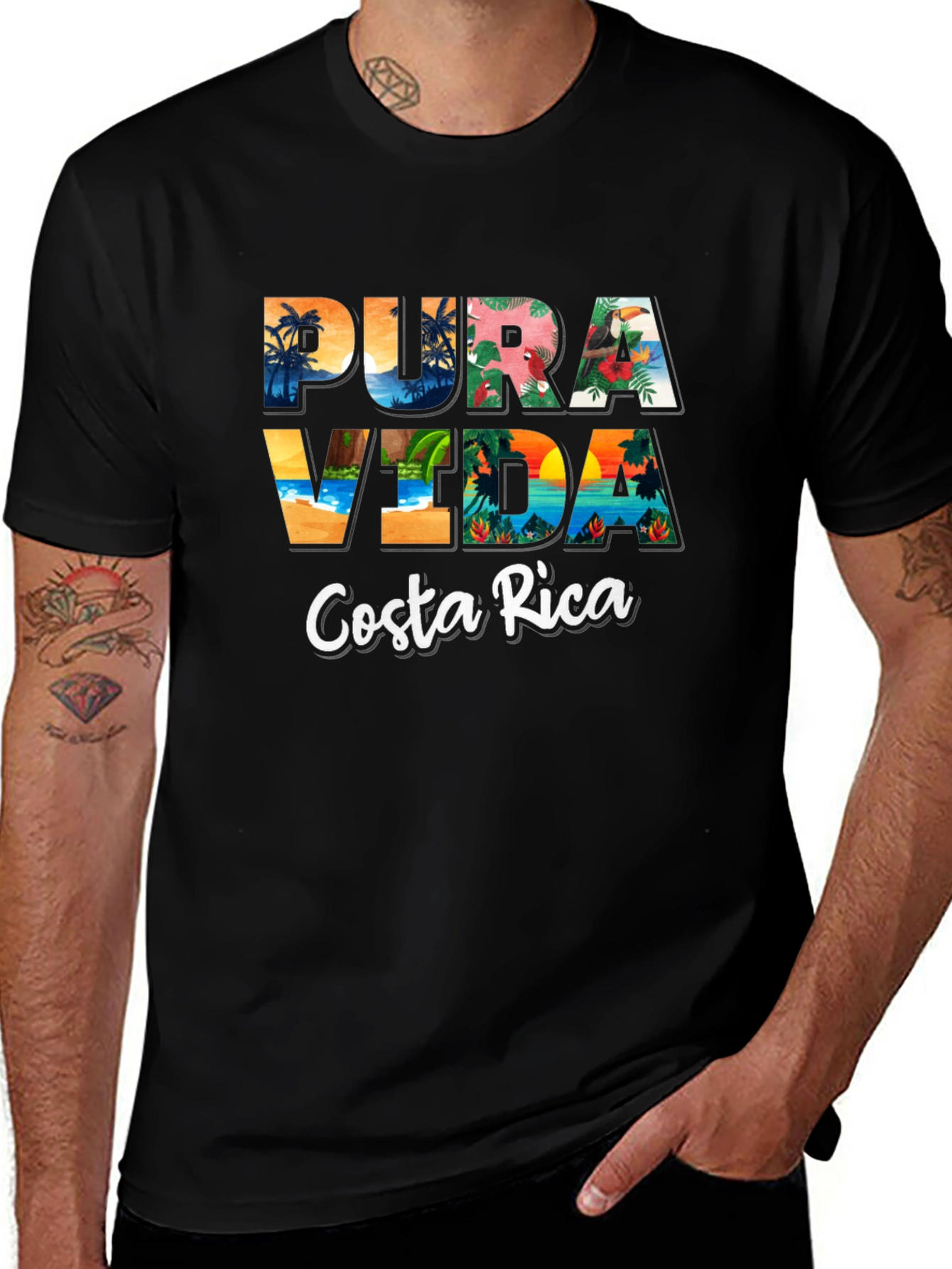 Variant 16 of Pura Vida Costa Rica Graphic T-Shirt