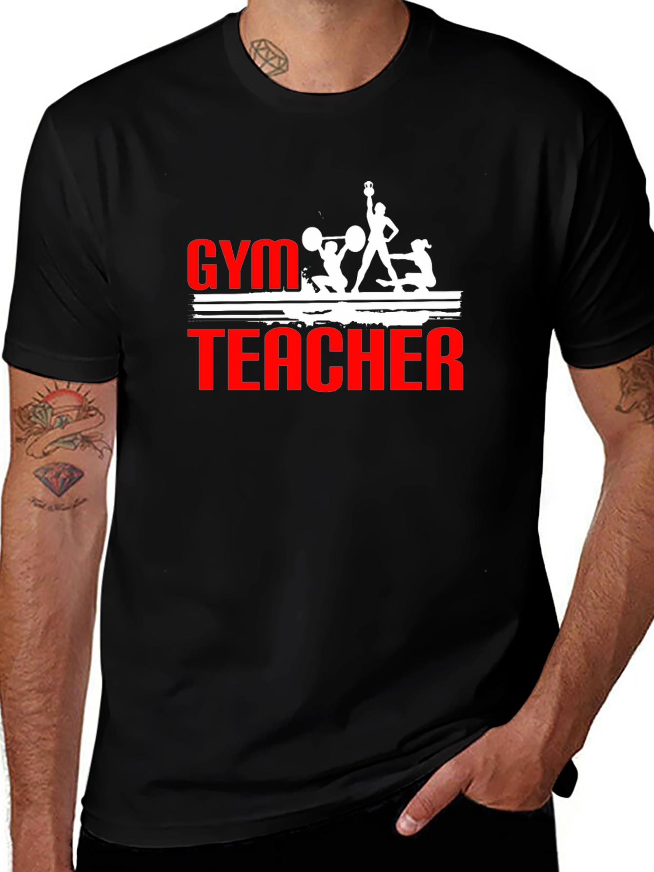 Variant 16 of Gym Teacher Graphic T-Shirt | Fitness Instructor Tee