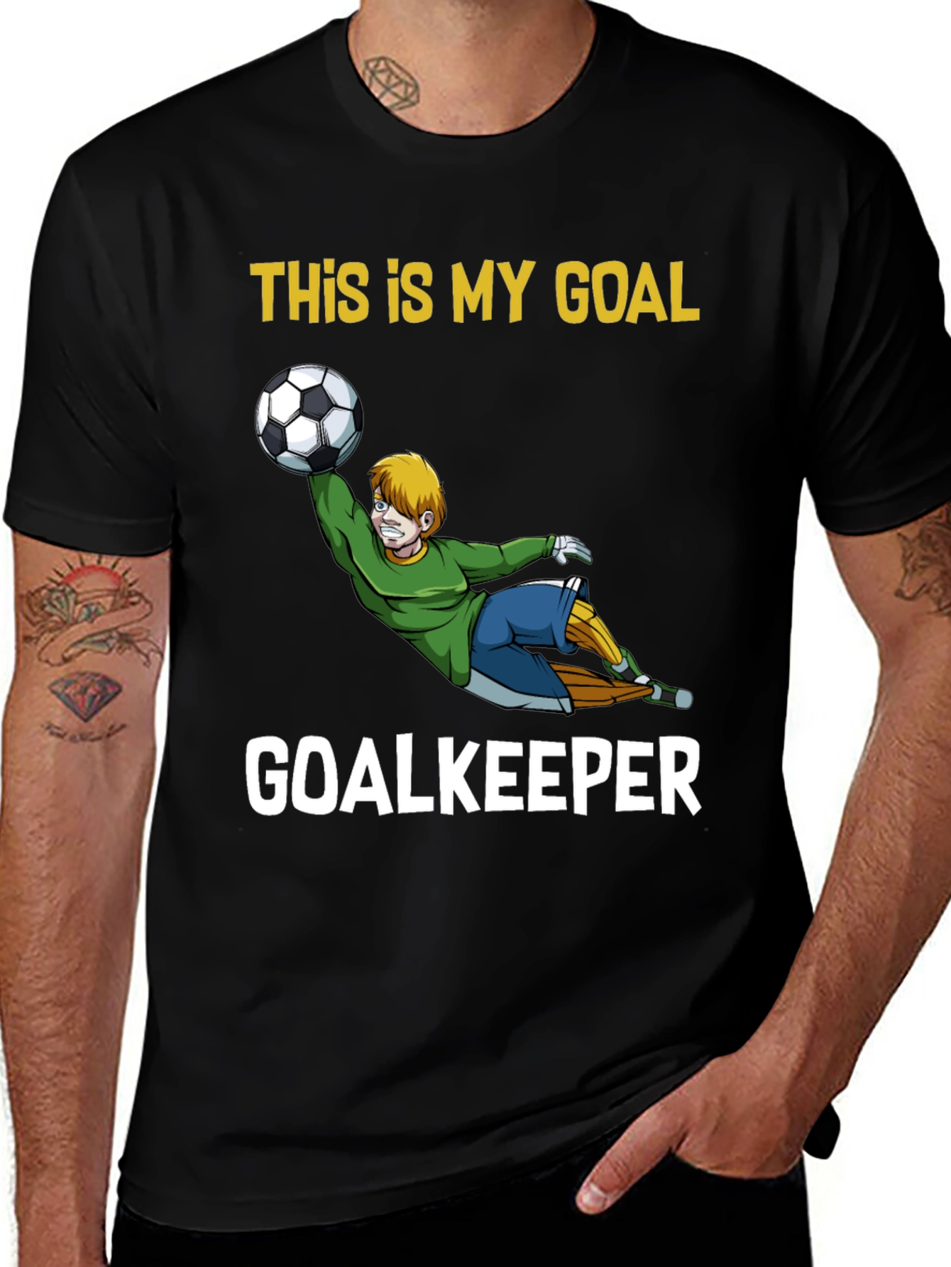 Variant 12 of This Is My Goal Goalkeeper Graphic T-Shirt