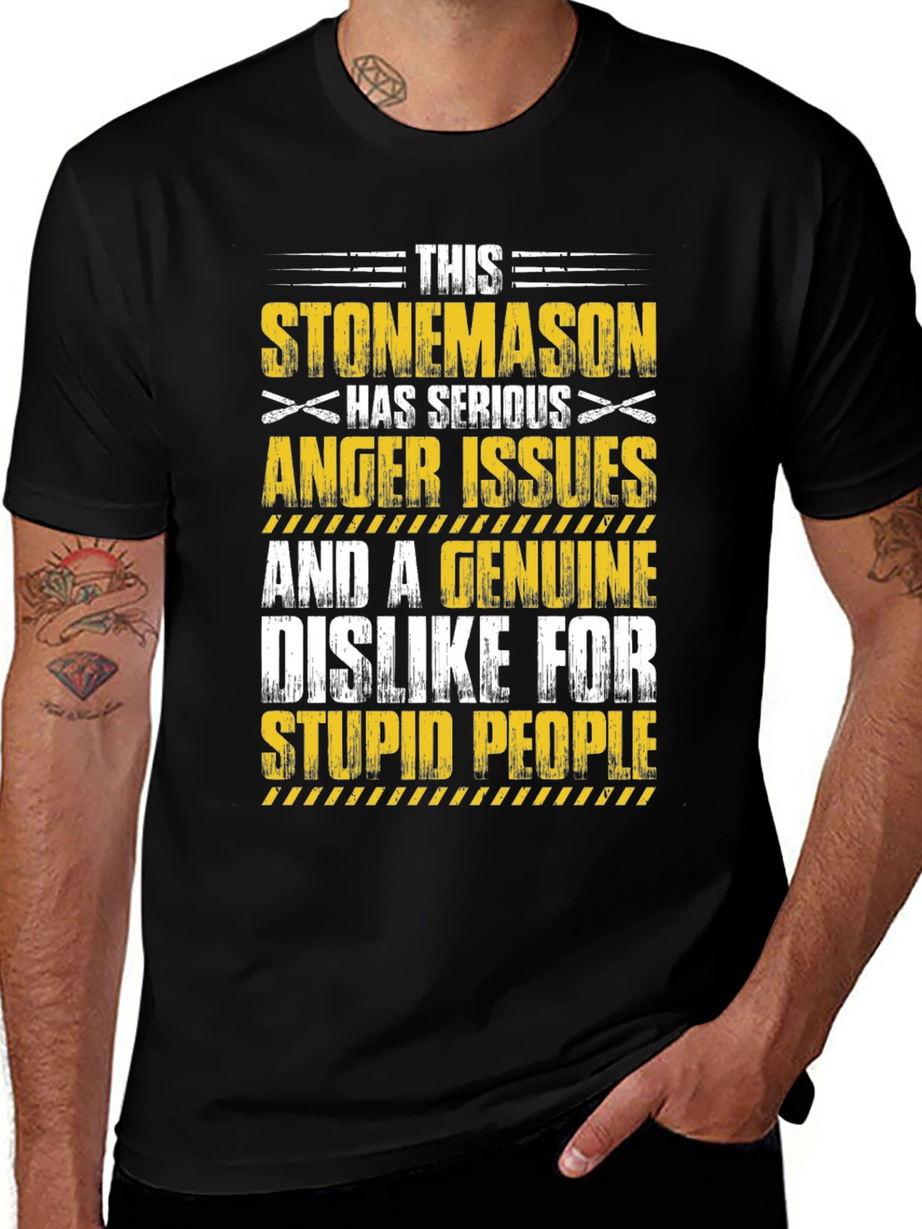 Variant 15 of Stonemason Anger Issues Graphic T-Shirt
