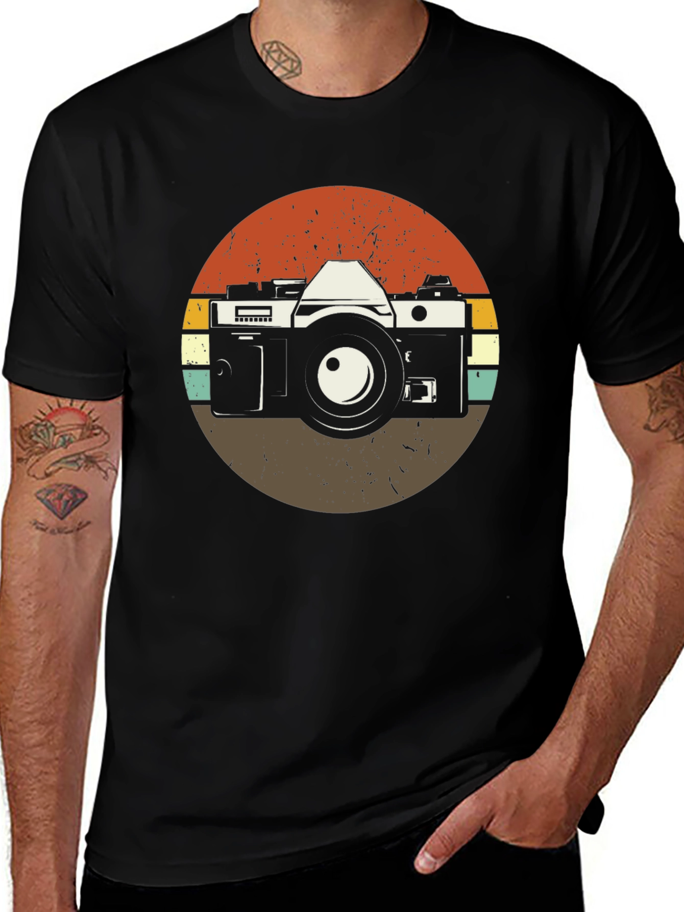 Retro Camera Graphic T-Shirt
