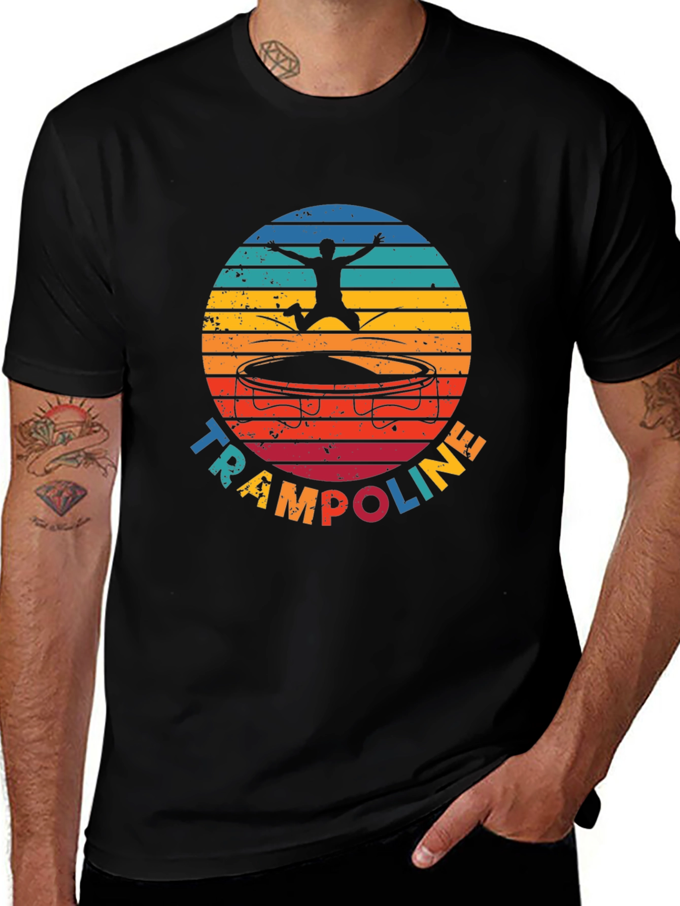 Variant 17 of Retro Trampoline T-Shirt - Jumping Fun!