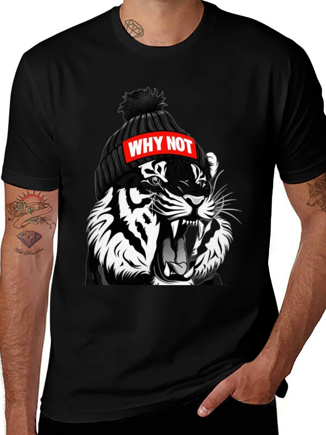 Variant 5 of Why Not Tiger Graphic Tee