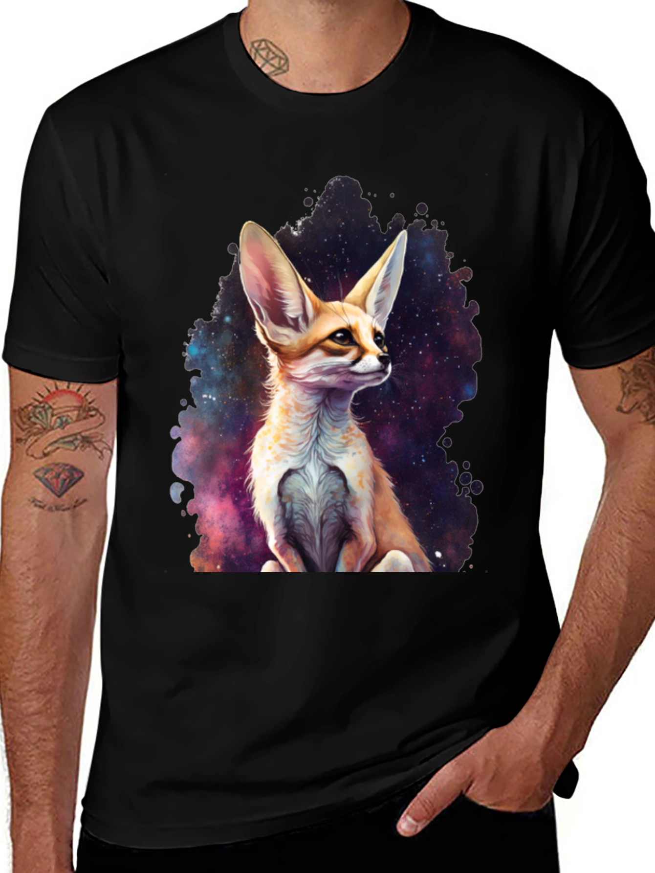Fennec Fox Galaxy Tee - Unique Graphic Print