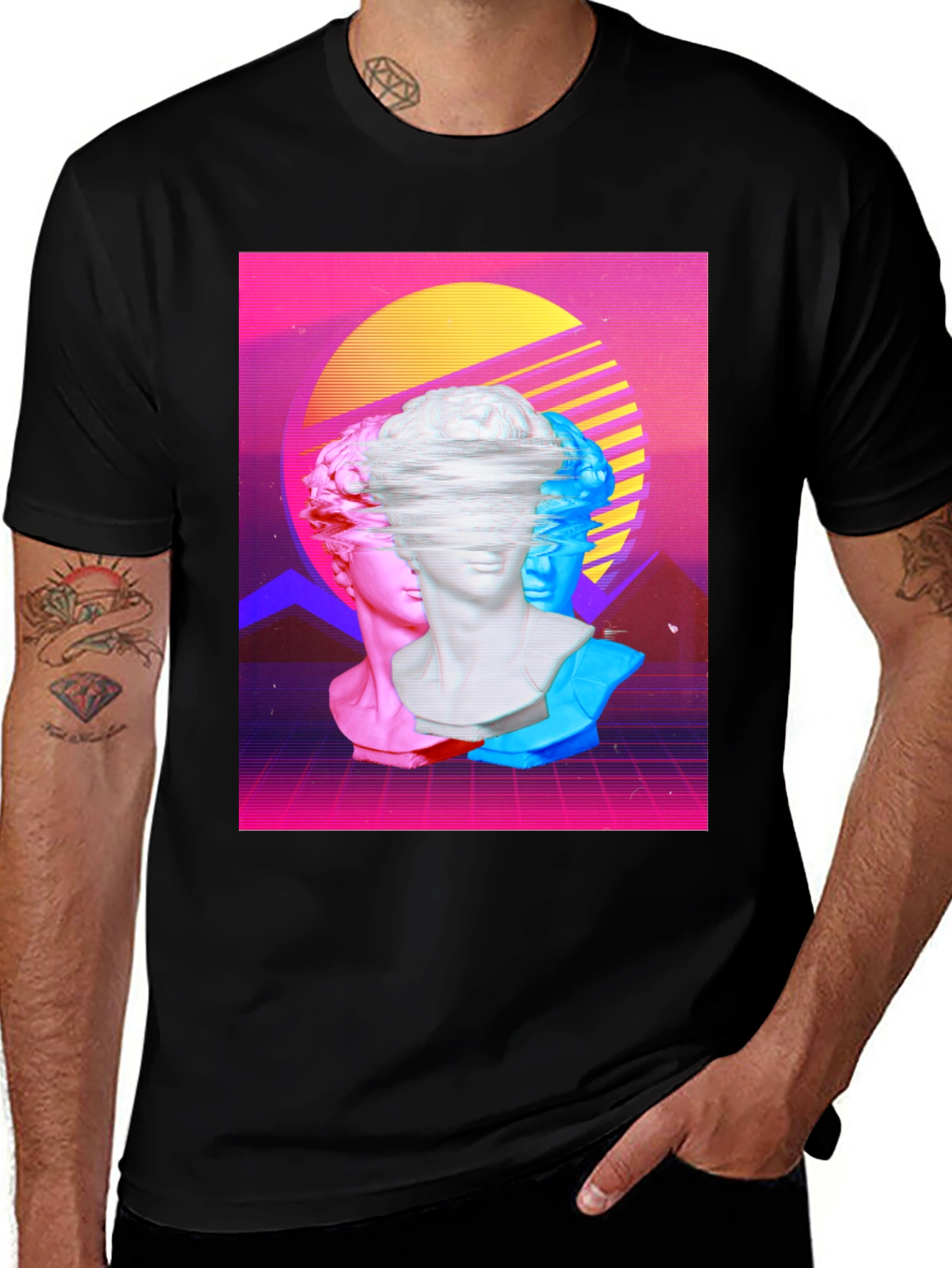 Variant 22 of Retro Aesthetic Statue Graphic Tee